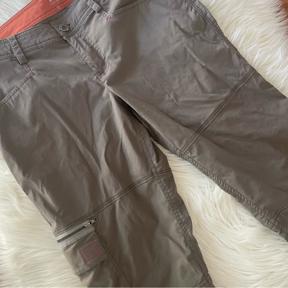Title Nine Capri Trail Mix Hiking Pants Nylon Size 6 Pockets Outdoors - Picture 2 of 5